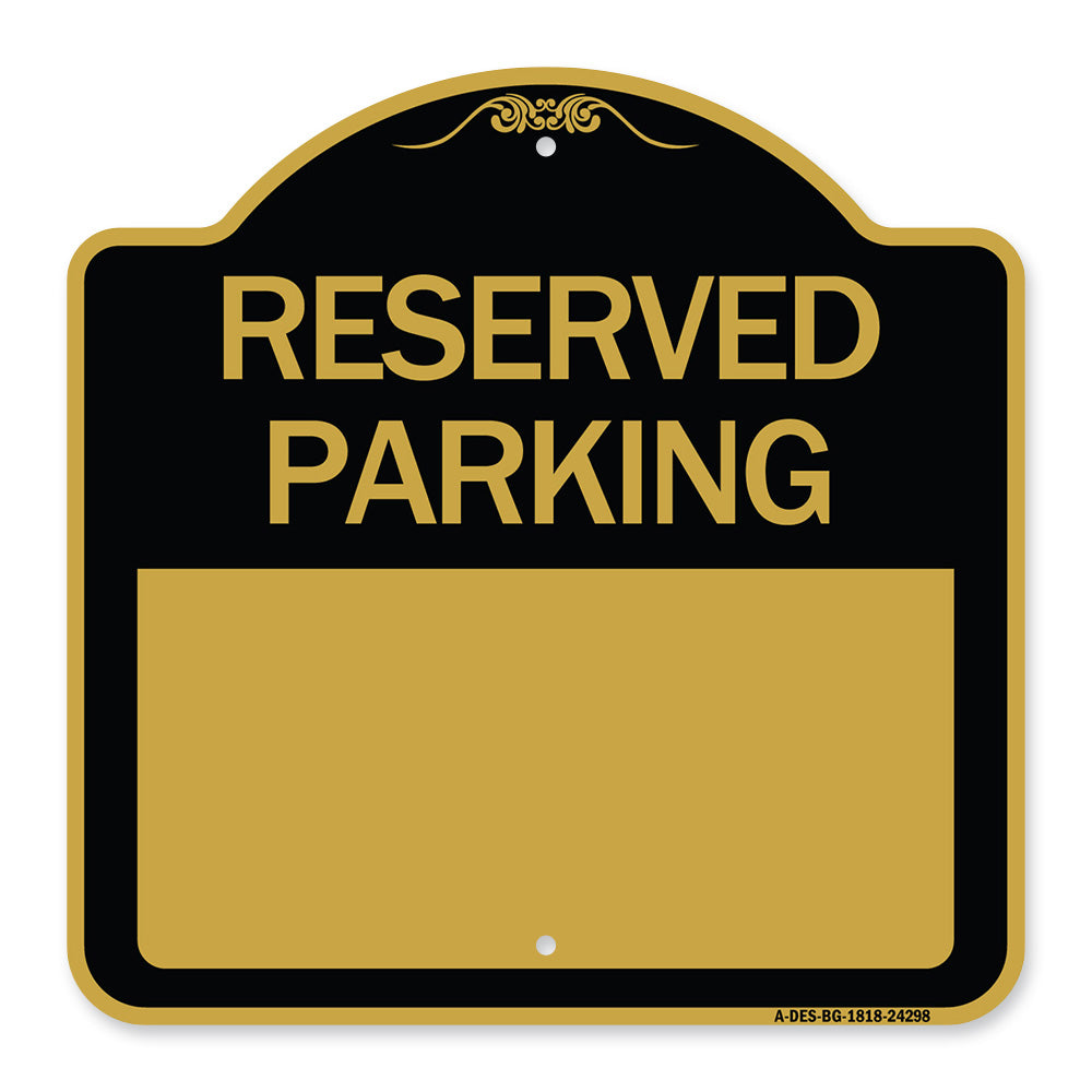 Blank Reserved Parking