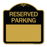 Blank Reserved Parking