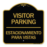 Bilingual Reserved Parking Sign Visitor Parking Estacionamiento Para Visitas