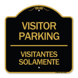 Bilingual Reserved Parking Sign Visitor Parking Visitantes Solamente