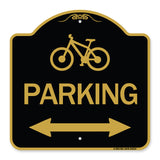 Bicycle Symbol Parking (With Bidirectional Arrow)