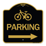 Bicycle Symbol Parking (Right Arrow