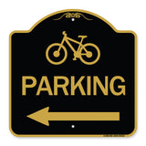 Bicycle Symbol Parking (Left Arrow)