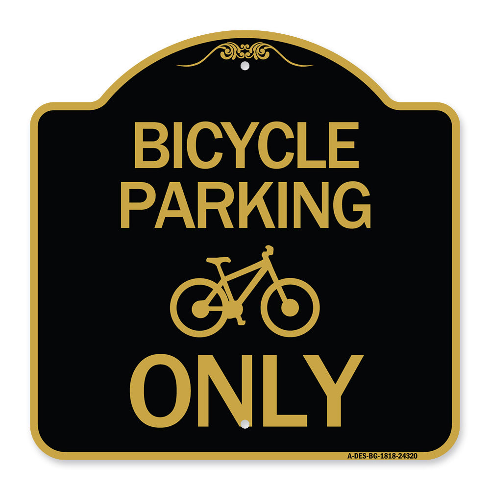Bicycle Parking Only (With Graphic)