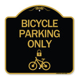 Bicycle Parking Only (With Cycle and Lock Symbol