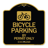 Bicycle Parking by Permit Only C.V.S. 21210 (With Bicycle Graphic)