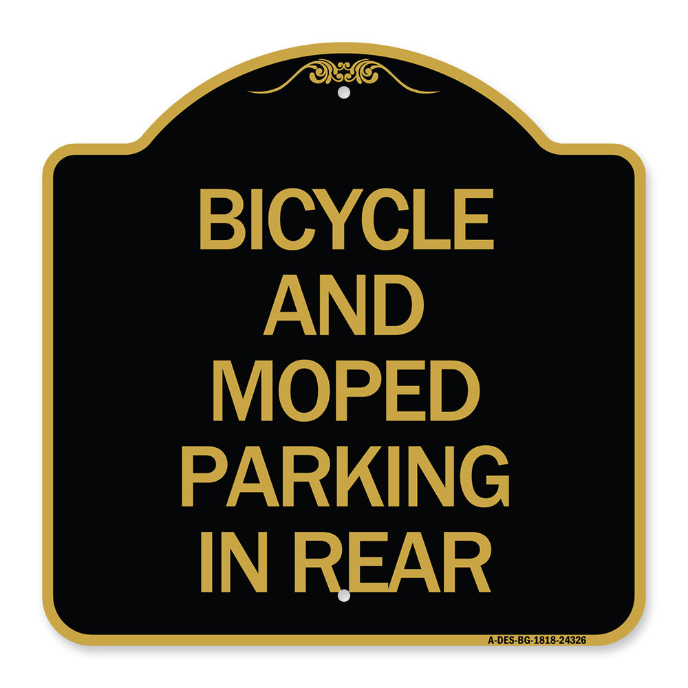 Bicycle and Moped Parking in Rear