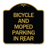 Bicycle and Moped Parking in Rear