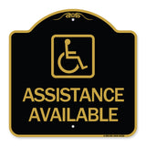 Assistance Available with Handicap Symbol