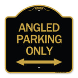 Angle Parking Only (With Bidirectional Arrow)
