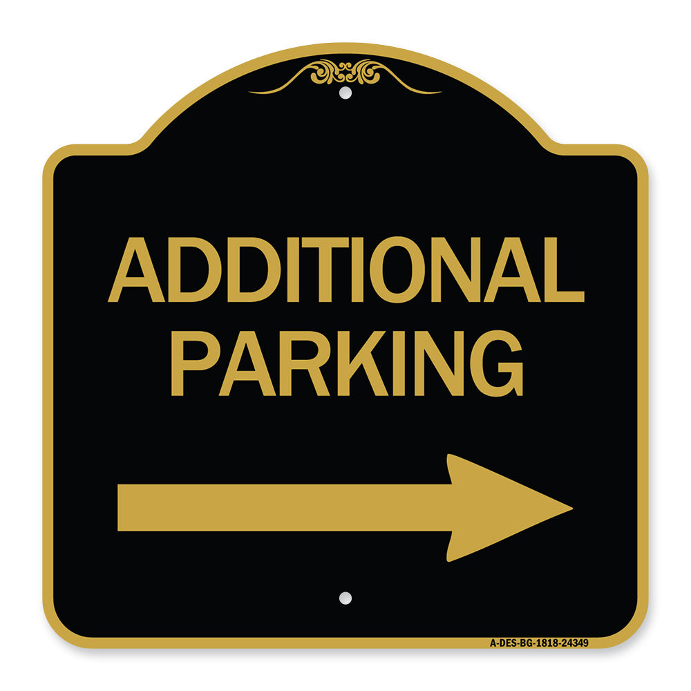 Additional Parking Sign (Right Arrow)
