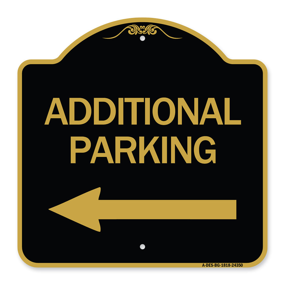 Additional Parking Sign (Left Arrow)