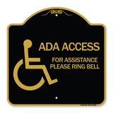 ADA Access for Assistance Ring Bell (With New Isa Symbol)