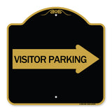 Visitor Parking (With Right Arrow)