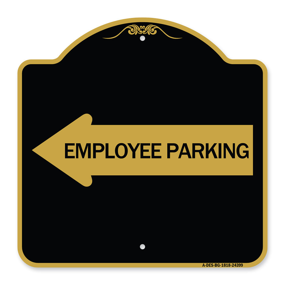 Employee Parking (With Left Arrow)