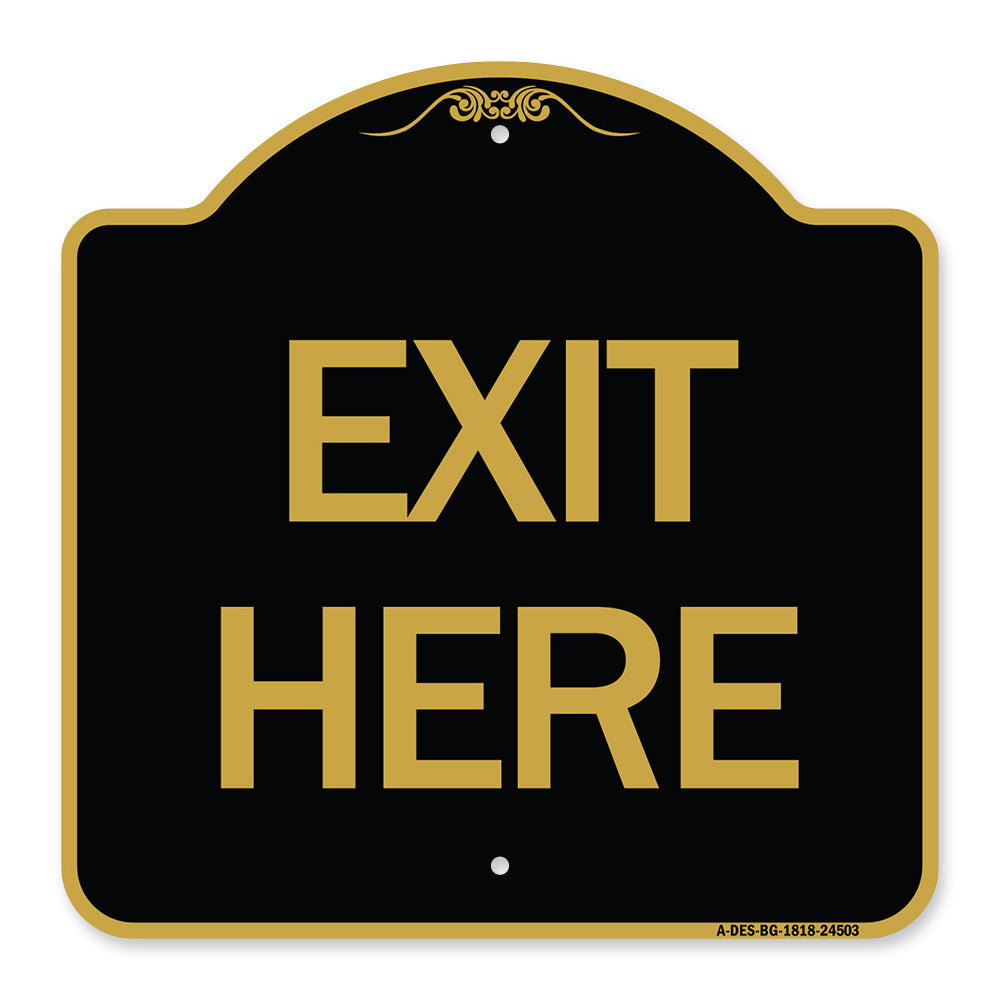 Exit Here