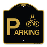 Parking (With Cycle and Lock Symbol)