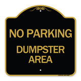 No Parking Dumpster Area