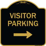 Visitor Parking (With Right Arrow)
