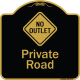 Private Road With No Outlet Symbol