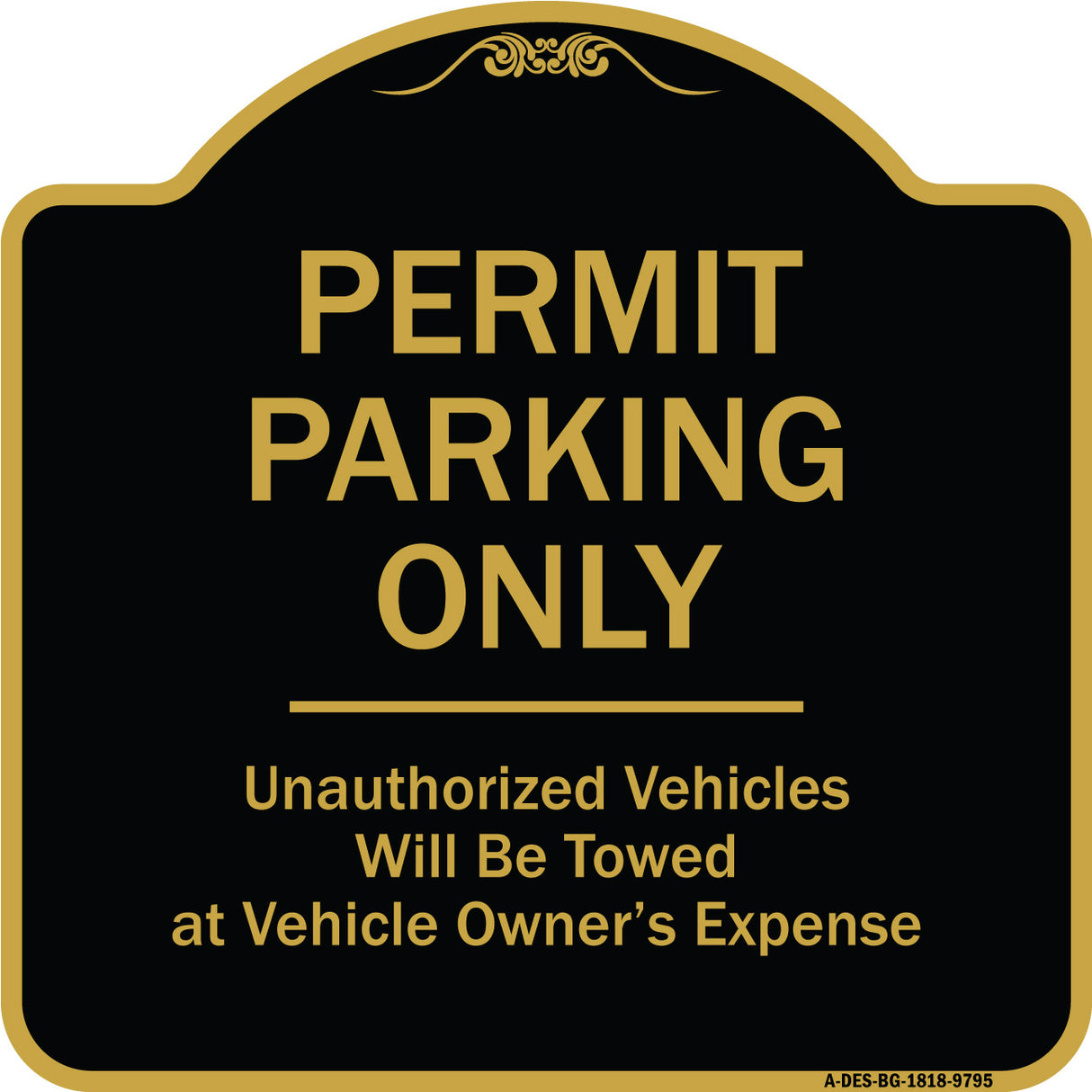 Permit Parking Only Unauthorized Vehicles