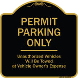 Permit Parking Only Unauthorized Vehicles