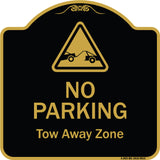 No Parking Tow Away Zone With Graphic