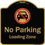No Parking, Loading Zone With No Car Symbol