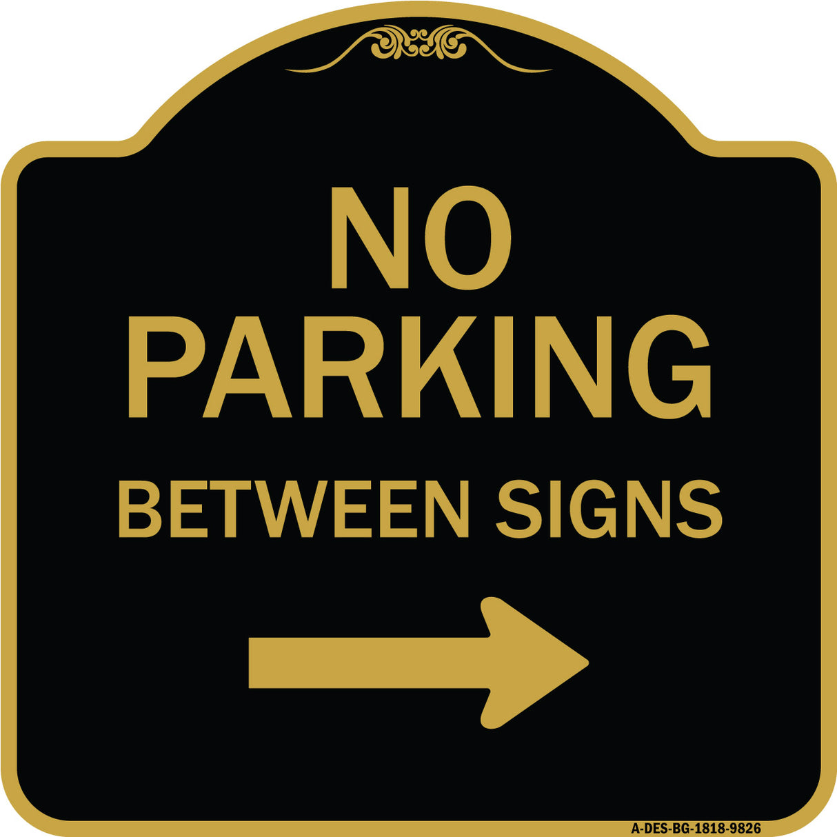 No Parking Between Signs Right