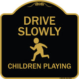 Drive Slowly Children Playing