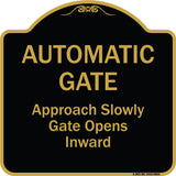 Automatic Gate Approach Slowly Gate Opens Inward