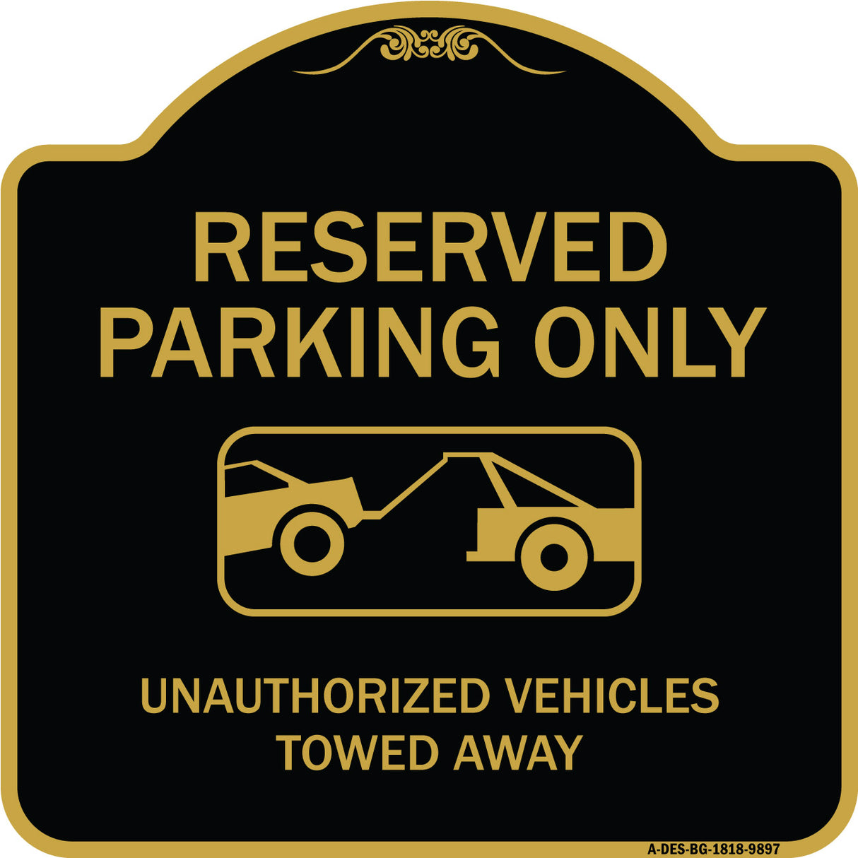 Resident Parking Only Unauthorized Vehicles Towed Away With Graphic