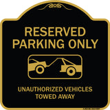 Resident Parking Only Unauthorized Vehicles Towed Away With Graphic