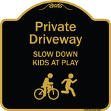 Private Driveway Slow Down Kids At Play
