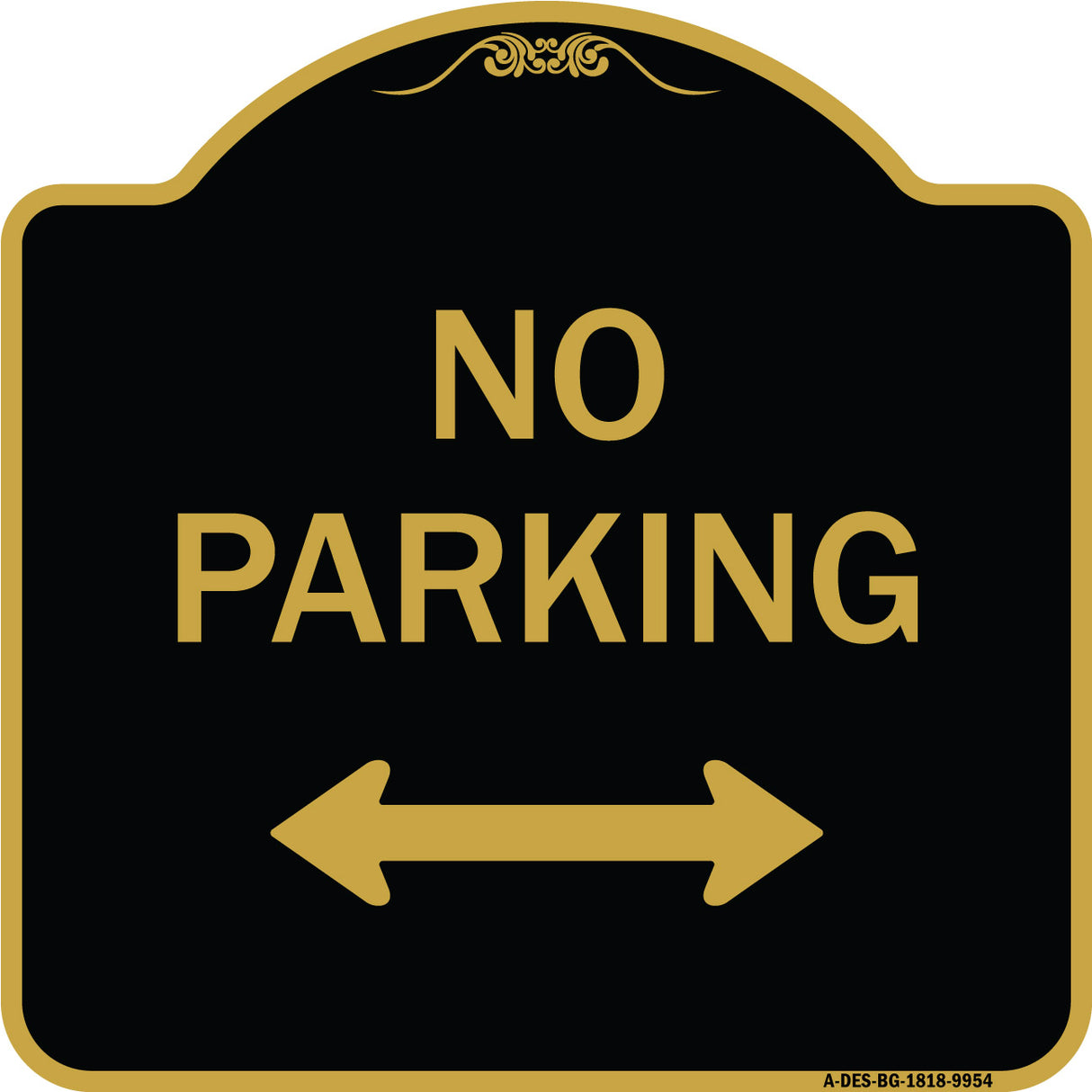 No Parking With Bidirectional Arrow
