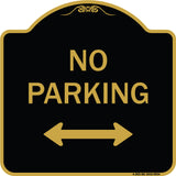 No Parking With Bidirectional Arrow