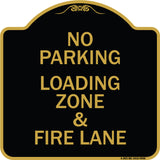 No Parking Loading Zone & Fire Lane