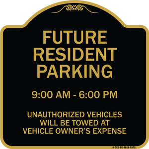 Future Resident Parking 9:00 - 6:00