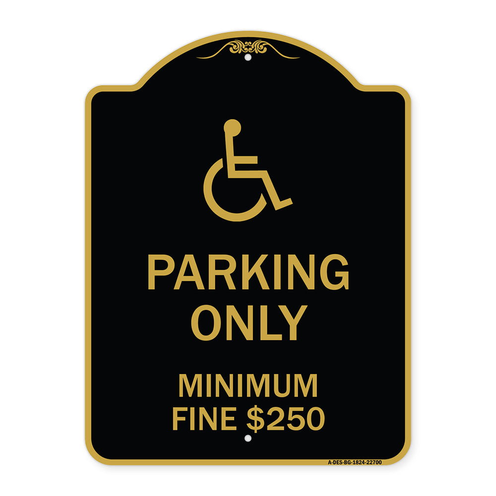 With Modified Isa Icon Parking Only Minimum Fine $250