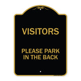 Visitors Please Park in the Back