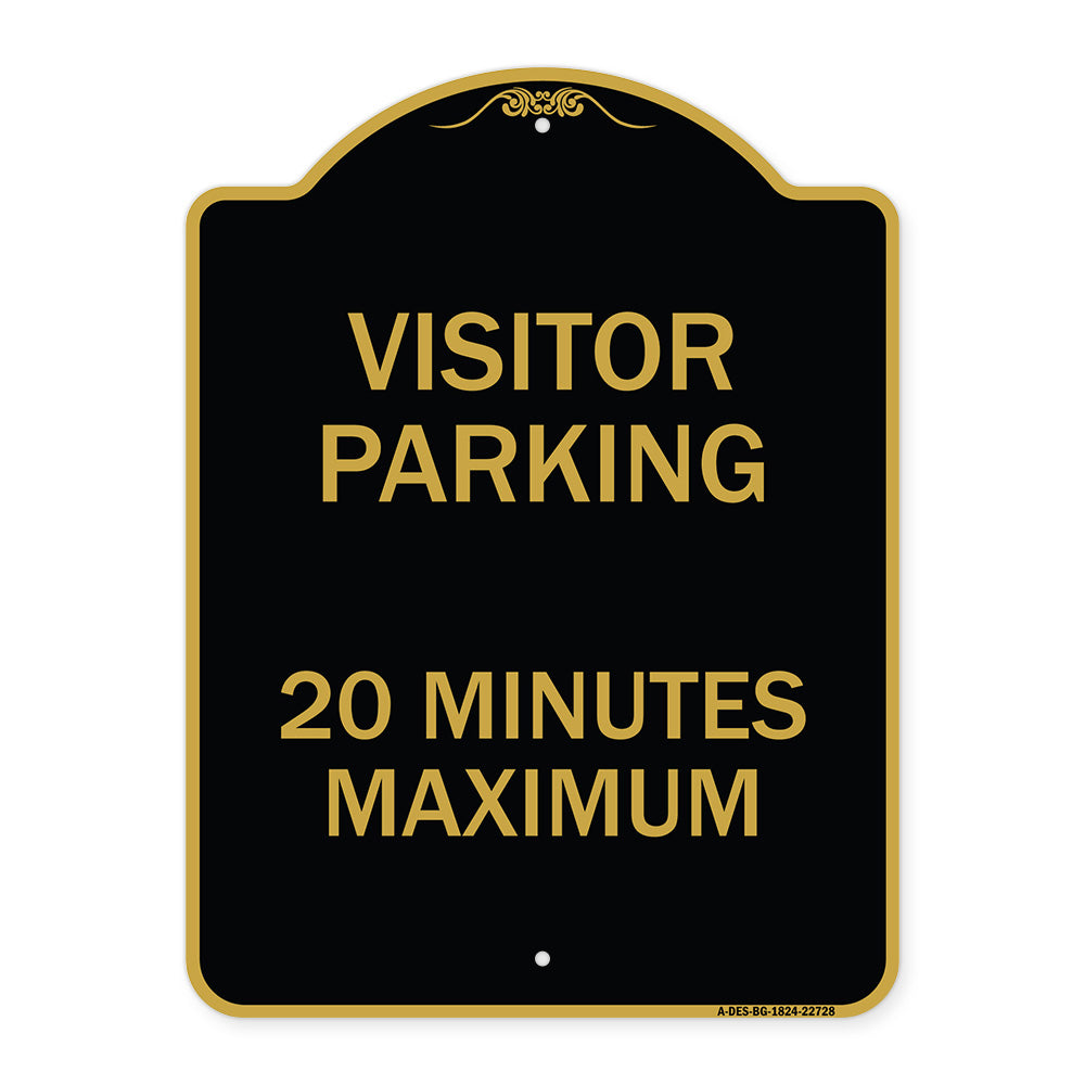 Visitor Parking Sign Visitor Parking 20 Minutes Maximum