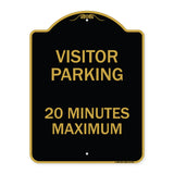 Visitor Parking Sign Visitor Parking 20 Minutes Maximum