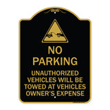 Unauthorized Vehicles Towed at Owner Expense with Graphic