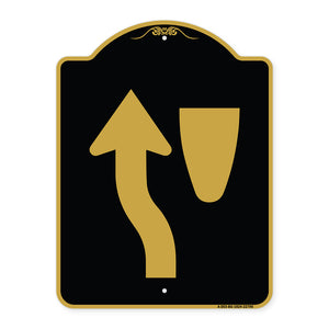 Traffic Sign Keep Left Symbol