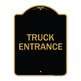 Traffic Entrance Sign Truck Entrance