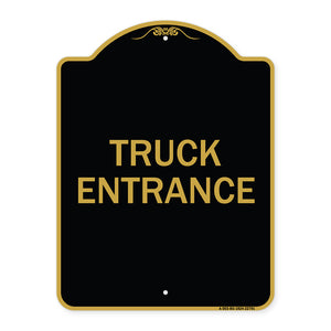 Traffic Entrance Sign Truck Entrance