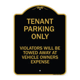 Tenant Parking Only Violators Will Be Towed Away at Car Owner's Expense