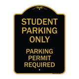 Student Parking Only Parking Permit Required