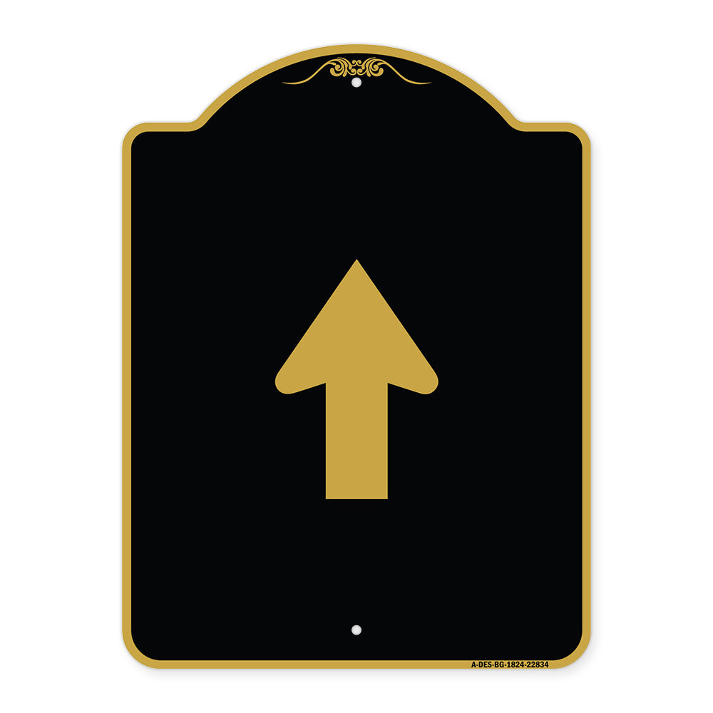Straight Thru Sign - Straight Thru (Symbol) Sign