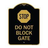 Stop Do Not Block Gate